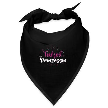 Teilzeit Prinzessin - Bandana - Schwarz - Vorne