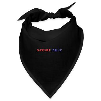 Nature First - Bandana - Schwarz - Vorne