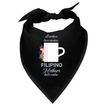 Filipino Mothers Coffee Design für stolze Pinoys - Bandana - Schwarz - Vorne