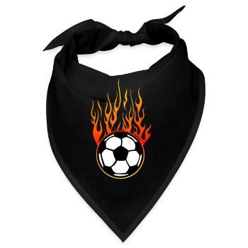 Fußball Fußball Flamme Flamme Flamme Logo - Bandana - Schwarz - Vorne