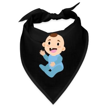 Baby Junge - Bandana - Schwarz - Vorne
