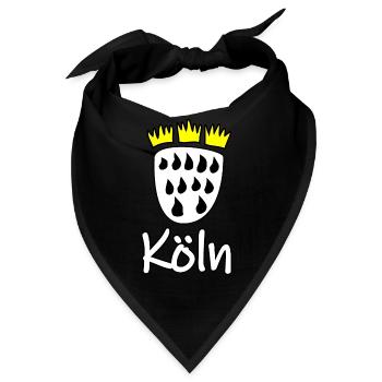 Köln - Bandana - Schwarz - Vorne