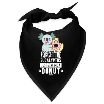 Koala Donut Eukalyptus Australien - Bandana - Schwarz - Vorne