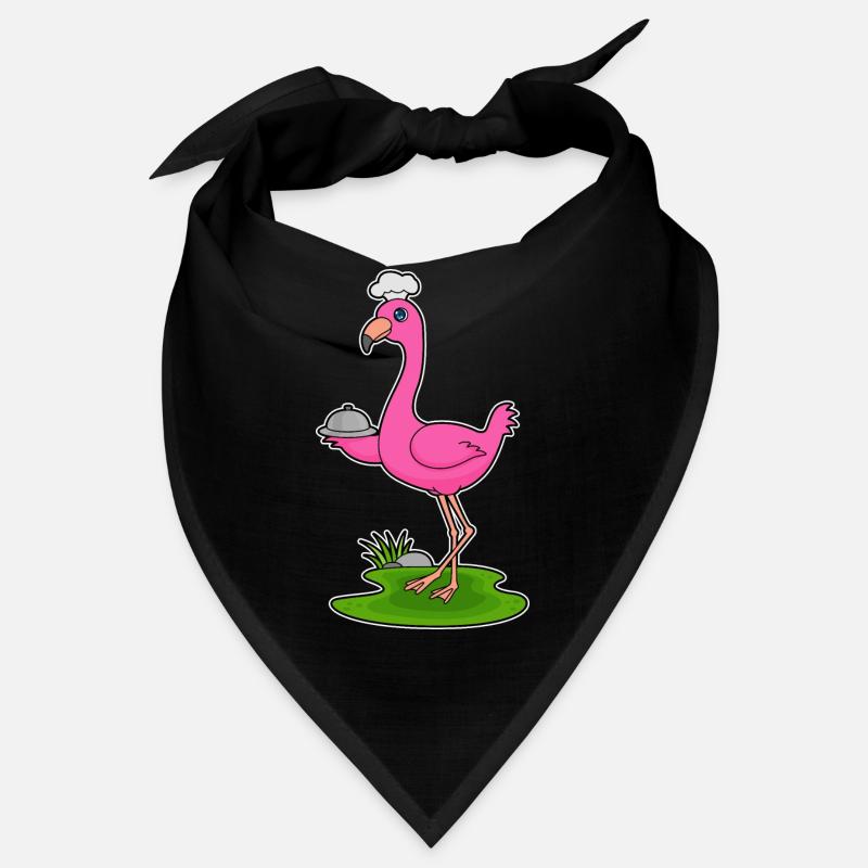 Flamingo Cooking Cooking Serving Bell Bandana