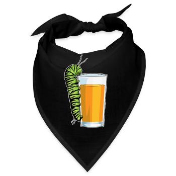 Raupe Saft - Bandana - Schwarz - Vorne