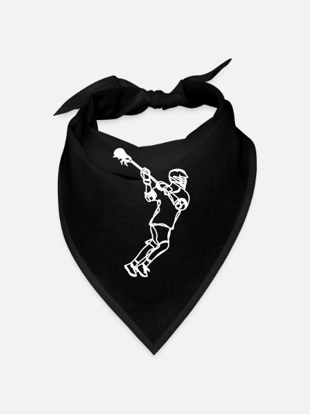 Lacrosse Professional Drawing - Bandana - black - Front