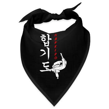 Hapkido-Kampfkunst-Geschenk - Bandana - Schwarz - Vorne