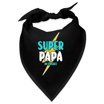 Vater Vatertag Papa - Bandana - Schwarz - Vorne