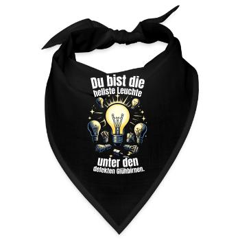 hellste Leuchte unter den defekten Glühbirnen - Bandana - Schwarz - Vorne