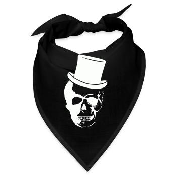 Skull Zylinder - Bandana - Schwarz - Vorne