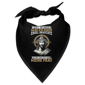 Jesus Christlich Katholiken Gläubiger Gottesdienst - Bandana - Schwarz - Vorne