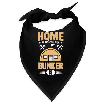 Prepper Gear Survivalismus Must-Haves Vorbereitung - Bandana - Schwarz - Vorne