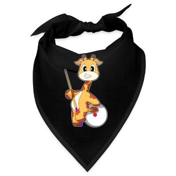Giraffe Billiard Queue Sport - Bandana - Schwarz - Vorne
