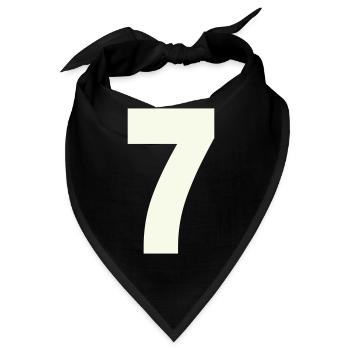 7 - Bandana - Schwarz - Vorne