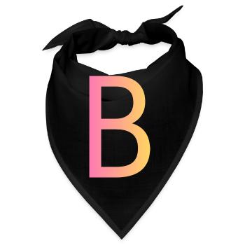 B - Bandana - Schwarz - Vorne