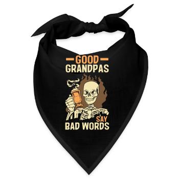 Grandfather Papaw Pop Gramps Granddad Grandpa - Bandana - Schwarz - Vorne
