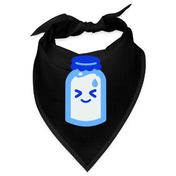 Sanshoku - Milch - Bandana - Schwarz - Vorne