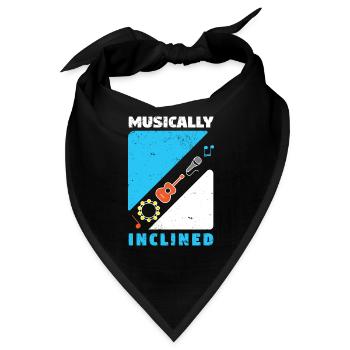 Musiker Musik Rhythmus Notenschlüssel - Bandana - Schwarz - Vorne