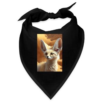 Fennek Wüstenfuchs Safari - Bandana - Schwarz - Vorne