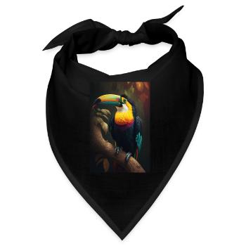 Tukan - Bandana - Schwarz - Vorne