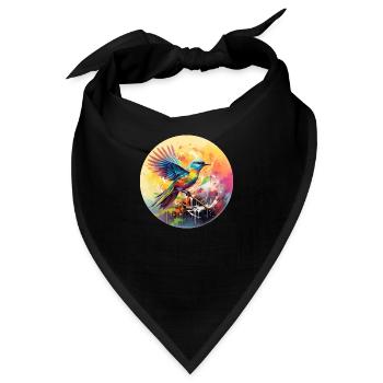 Vogel Singvogel Geschenk für Vogel Fans Natur - Bandana - Schwarz - Vorne