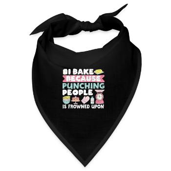 Backen Bäcker - Bandana - Schwarz - Vorne