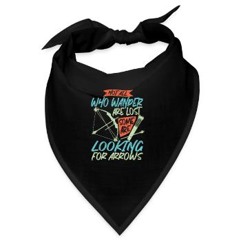 Bogenschießen Bogensport - Bandana - Schwarz - Vorne