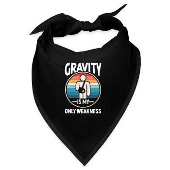 Extremsport lustiges Geschenk Extremsportler - Bandana - Schwarz - Vorne