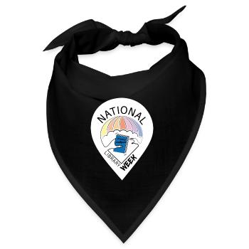 Buchwoche Freund der Bücher - Bandana - Schwarz - Vorne
