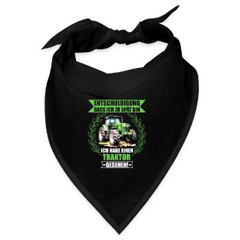 Entschuldigung ich habe einen Traktor gesehen - Bandana - Schwarz - Vorne