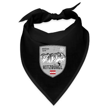 Kitzbühel Wilder Kaiser Österreich Wappen - Bandana - Schwarz - Vorne