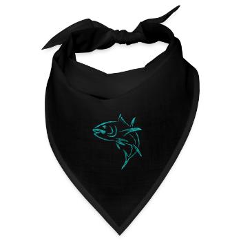 Thunfisch - Meer - Bandana - Schwarz - Vorne