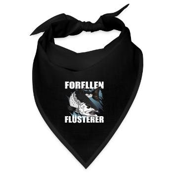 Forellen Angeln - Bandana - Schwarz - Vorne
