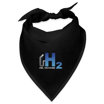 Wasserstoff - Die Zukunft Tanken - Bandana - Schwarz - Vorne
