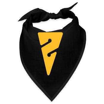 Arrow gelb ohne - Bandana - Schwarz - Vorne