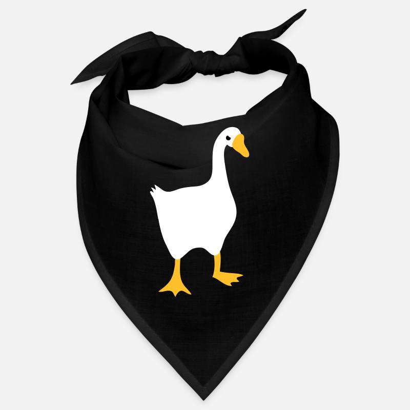 Oie blanche très en colère - Bandana - noir