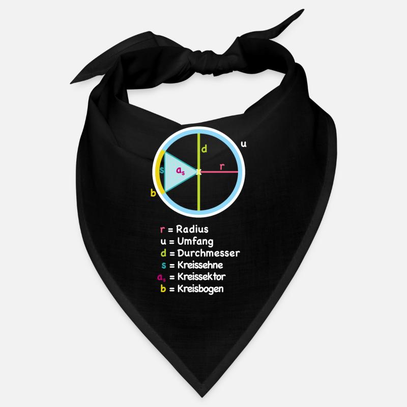 Circle Radius Diagram Art Bandana