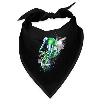 Downhill action - Bandana - Schwarz - Vorne