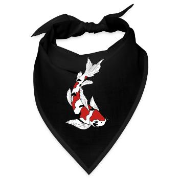 Koi Karpfen - Bandana - Schwarz - Vorne