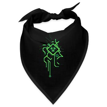 Hacking Hacks Hacker Computer Malware eSport Trojaner - Bandana - Schwarz - Vorne