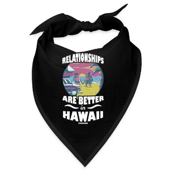 Hawaii - Bandana - Schwarz - Vorne