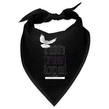 Faith trust loyal - Bandana - Schwarz - Vorne