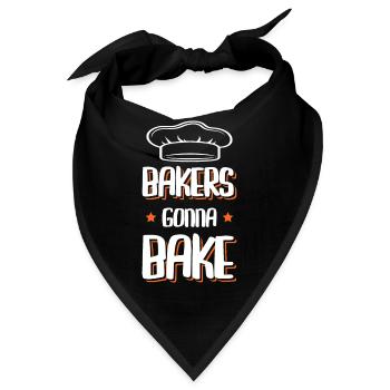 Bakers gonna Bake - Bandana - Schwarz - Vorne