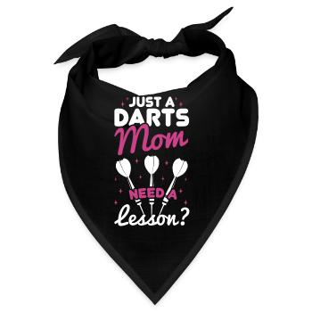 Darter Mutter - Brauchst Du eine Lektion - Bandana - Schwarz - Vorne