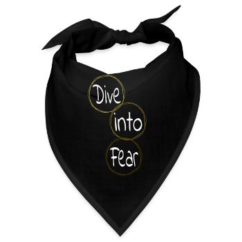 jokes facing fears present quote - Bandana - Schwarz - Vorne