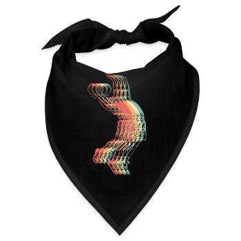 Basketball Slam Dunking Retro - Bandana - Schwarz - Vorne