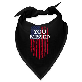 usa you Missed - Bandana - Schwarz - Vorne