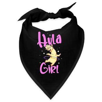Hula Girl Alpaka - Bandana - Schwarz - Vorne