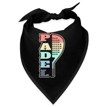 Lustiges Padel Racket - Bandana - Schwarz - Vorne