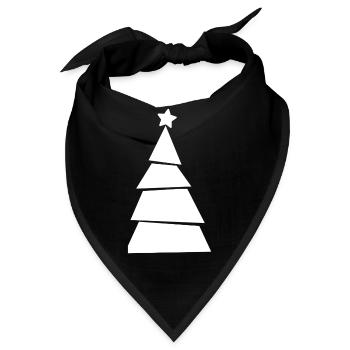 Christmas Tree - Weihnachtsbaum - Weihnachten - Bandana - Schwarz - Vorne
